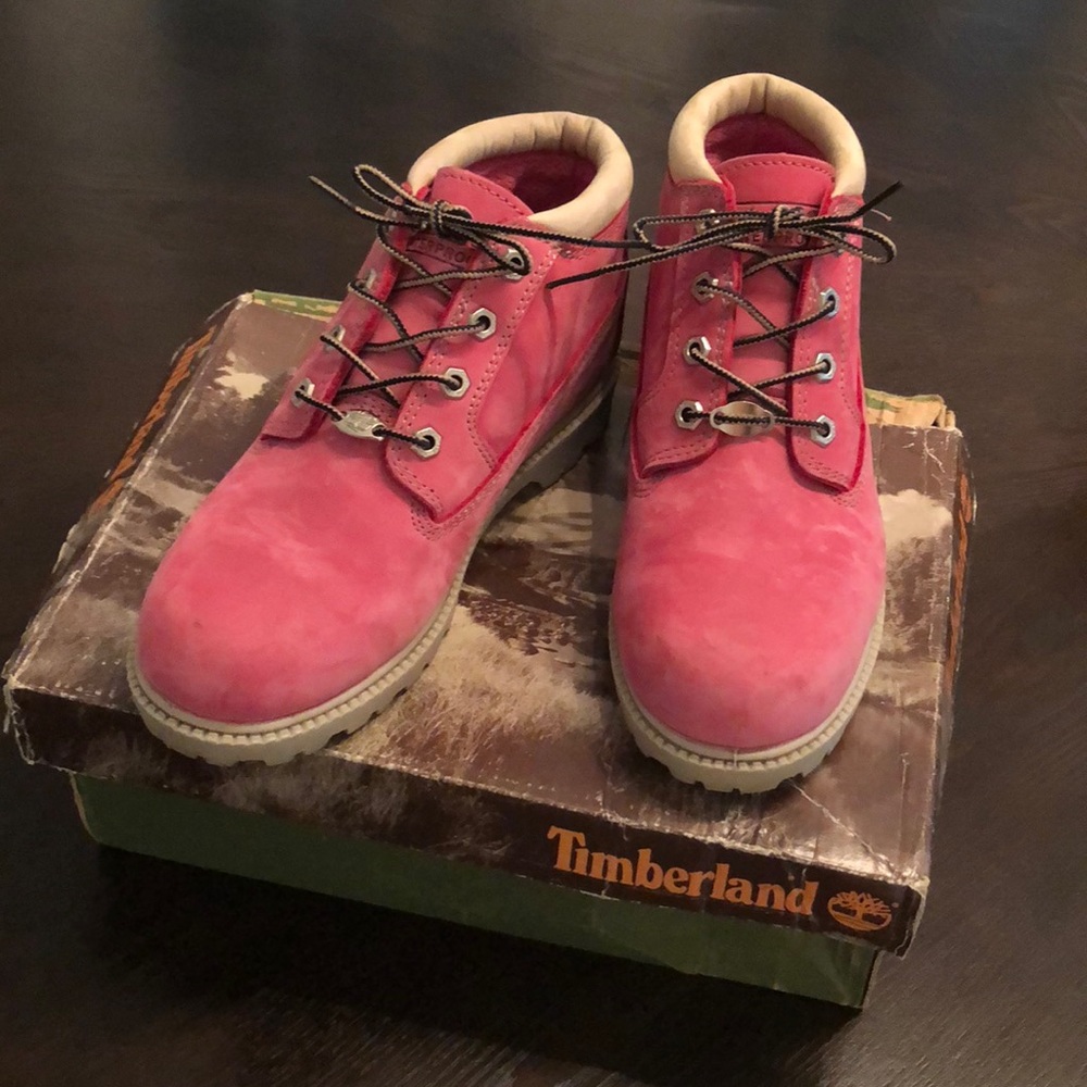 Hot Pink Timberland Boots